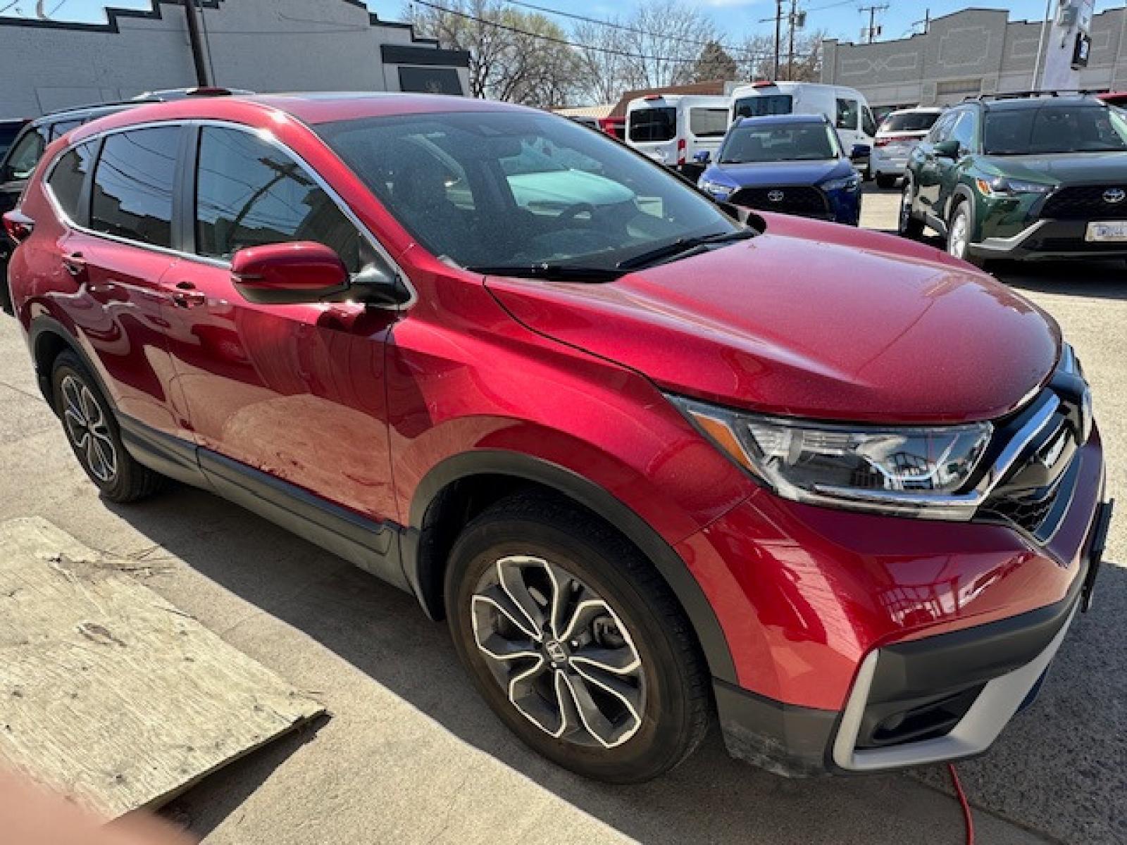 2020 Red /Gray Leather Honda CR-V EX-L AWD (5J6RW2H89LA) with an 1.5L L4 16V DOHC TURBO engine, CVT transmission, located at 3200 1st Avenue North, Billings, MT, 59101, (406) 245-9055, 45.779270, -108.510742 - Super Sharp Off Leased SUV. EX-L Package with Power Moon Roof, Leather Interior, Power Seats, Upgraded Sound System, Never Smoked In and Only 27,000 Miles! CarFax Dealer. Auto Brokers of Montana/AA&A Auto Rental/Fox Car Rental Billings - Photo #3